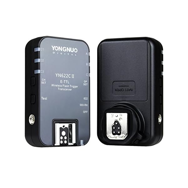 YONGNUO YN-622C II YN 622II 1/8000 E-TTL Funkauslöser Blitzauslöser Auslöser für Canon Kamera mit NAMVO Diffusor – Bild 3