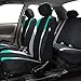 FH Group FB033115 Premium Modernistic Seat Covers Airbag & Split Ready,Mint/Black with Gift - Fit Most Car, Truck, SUV, or Van