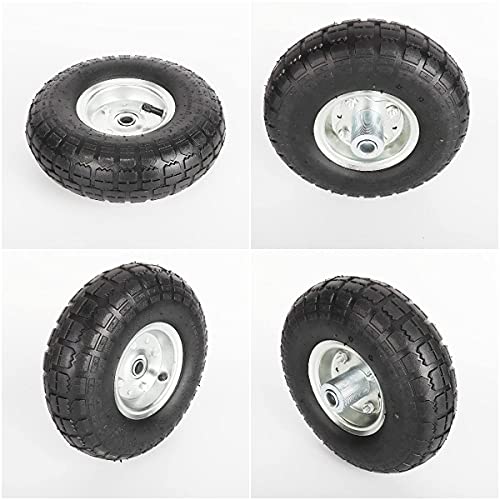 Bimiti 4 Pack 10" Pneumatic Air Filled HeavyDuty Wheels Tires with 5/8