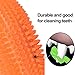 Dog Chew Toys Indestructible Aggressive Chewers Large Breed Squeak Toys (Orange)