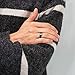 King Will Gentleman Men's Black Tungsten Carbide 8mm Carbon Fiber Inlay Comfort Fit Wedding Band Ring 8.5