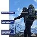 Montem Ultra Strong Trekking, Walking, and Hiking Poles - One Pair (2 Poles) - Collapsible, Lightweight, Quick Locking, Weather-Resistant and Ultra Durable (Blue Matte (EVA Foam Grip))