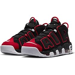 Black / University Red / White Nike Air More