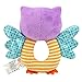 FOREAST Hand Grasp Baby Rattles Toys Soft Animal Doll 2 Pcs Set (Elephant and Owl) Newborn Gift for 0-3 Years Boys / Girls