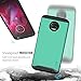 TUDIA DualShield Designed for Moto Z2 Force Case, [Merge] Dual Layer Slim Hard Matte Back Heavy Duty Case for Motorola Moto Z2 Force (Mint)