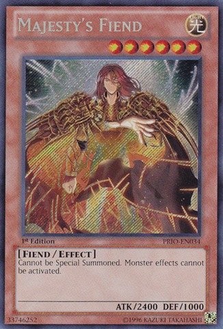 Yu-Gi-Oh! - Majesty's Fiend (PRIO-EN034) - Primal Origin - 1st Edition - Secret Rare