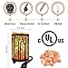 MAYMII·HOME Set of 2 Pack Forest Himalayan Salt Lamp Table Lamp Night Light(4.1x6.5in),Touch Dimmer Switch Control with Wall Night Light Set,Perfect Fit Himalayan Grey Salt Lamp