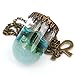 SeaISee Ocean Sea Current Bottle Starfish Shell Glass Cover Pendant Necklace