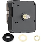 Clock Mechanism Kit Replacement Wall Quartz Movements Parts DIY Repair Shaft Length Thread Silent Movement with Accessories F