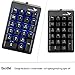 Number Pad,Rottay Mechanical Numeric Keypad USB Wired Blue LED backlit Numpad 22-key Number Pad - Black (Blue switches)