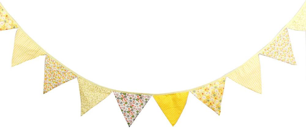 G2plus 10 8 Feet Colorful Fabric Bunting Double Sided Pennant Flag Banners Blue Triangle Chic Garlands Decoration For Birthday Parties Ceremonies Kitchen Bedrooms Banners Stickers Confetti Toys Games Umoonproductions Com