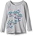 Crazy 8 Big Girls' Long-Sleeve Graphic with High-Low Hem, Squid Heather Gray, S