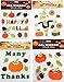 Nantucket Holiday Fall Gel Window Clings: Harvest, Pumpkin, Leaves, Flowers, Birds, Scarecrow Gel Decorations
