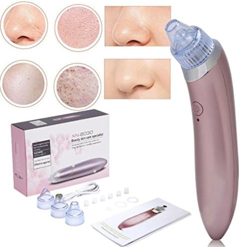 FEITONG Blackhead Vacuum Acne Cleaner Pore Remover Electric Skin Facial Cleanser Care (Rose Gold)