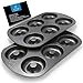 Non-Stick Donut Pan for Baking Delicious Healthy Donuts and Bagels - High-Grade Carbon Steel Doughnut Pan - 6-Cavity Donut Hole Pan Set with Non-Stick Surface by Zulay Kitchen (Pack of 2)