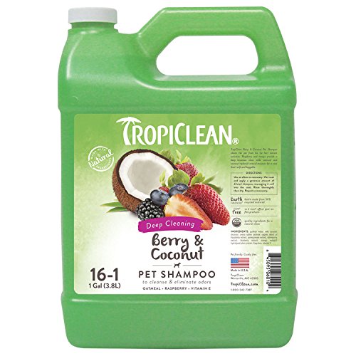 TropiClean Berry & Coconut Deep Cleaning Pet Shampoo, 1 Gallon