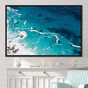 signwin Framed Canvas Wall Art Coastal Freedom Aerial...