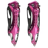 TAC Force TF-705PK Assisted Opening Tactical Folding Knife, Black Half-Serrated Blade, Pink Handle, 4-1/2-Inch Closed, Pink (2-Pack)
