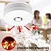 Smoke Detector,3 Packs Photoelectric Smoke Alarm Fire Alarm with Light Sound Warning 9V Battery (Included) Powered Fire Safety for Home Hotel School etc Passed UL Certification