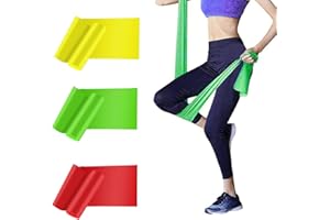 HAIBEI Lot de 3 bandes de résistance élastiques pour la thérapie physique, la récupération, l'entraînement de la force pour f