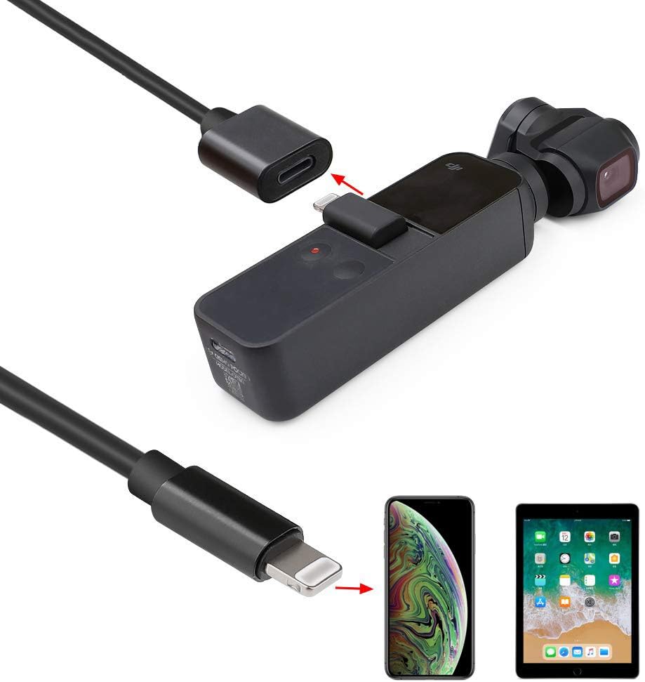 Osmo Pocket OTG USB Cable Extension Cord for DJI OSMO Pocket Accessories Connector Adapter 39 Inch