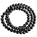 DarkEagle Obsidian Bracelet for Men, Attractive 8mm Stretchy Chakra Bracelet- Odour-Free Buddha Bracelet - Charming (1-Pack)
