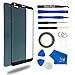 MMOBIEL Front Glass Repair Kit Compatible with LG G6-5.7 inch 2017 - Lens Screen Replacement Repair Kit - Incl. Toolkit - Black