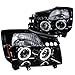 Spec-D Tuning 2LHP-TIT04G-TM Nissan Titan Se Xe/Armada Halo Led Projector Headlights Smoked