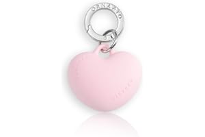 ORNARTO Heart Phone Charm for iPhone & for AirPods Case, Cute Liquid Silicone Pendant, Detachable Keychain & Bag Accessory