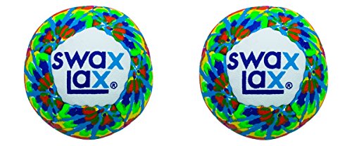 image for Swax Lax (2-Pack) Lacrosse Training Ball - Same Size and Weight as Reg