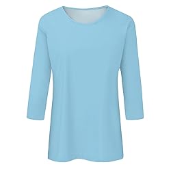 Generic Womens Tops, Encanto Plus Size 3/4 Sleeve