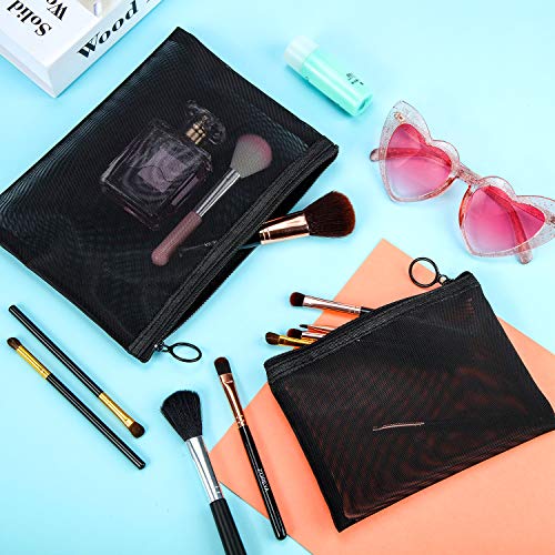 6 Pieces Mesh Cosmetic Bag Mesh Makeup Bags Mesh Zipper Pouch Portable Travel Makeup Pouches for Home Office Travel Accessories 4 6 Pieces Mesh Cosmetic Bag Mesh Makeup Bags Mesh Zipper Pouch Portable Travel Makeup Pouches for Home Office Travel Accessories