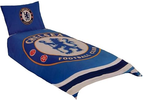 Amazon チェルシー フットボールクラブ Chelsea Fc オフィシャル商品 Pulse リバーシブル 掛け布団カバー 枕カバーセット イギリスシングル ブルー 布団セット オンライン通販