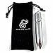 Ready and Willing Luxury Trigger Massager Powerful 10 speed waterproof with microfiber storage bag (Metallic Silver)