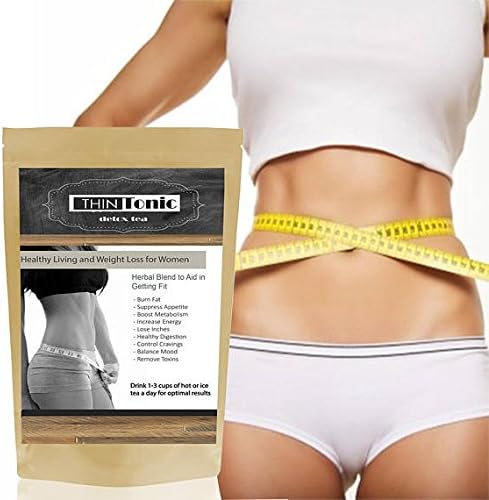 ThinTonic Detox Weight loss tea for woman,full month supply, Accelerate fat loss, fight bloating, release toxins. All Natural, laxative-free