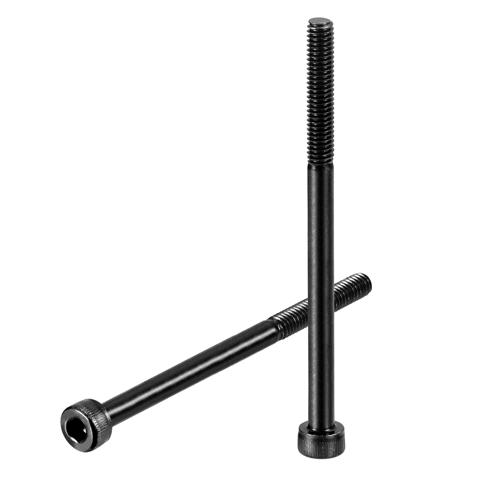 uxcell Hex Socket Bolts (M4-0.7x60), Grade 12.9 Carbon Steel Hex Socket Drive Screws, Black, 10 Pcs โ image 1