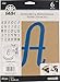 FolkArt Stencil Paper, Alphabet & Monogram Italic 6