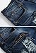 Men's Ripped Slim Fit Straight Denim Jeans Vintage Style with Broken Holes 03 W30