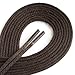 OrthoStep Waxed Very Thin Dress Round Brown 30 inch Shoelaces 1 Pair Pack