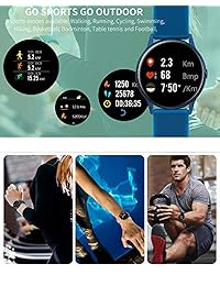 Reloj inteligente DT NO.l impermeable con monitor de ritmo cardíaco, monitor de presión arterial para mujeres, hombres, deportes, al aire libre, GPS, podómetro, calorías