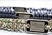 aarrows & Co USA Flag Paracord Survival Bracelet High Tensile Cobra Weave with Adjustable Bow Shackle (Green Camo)