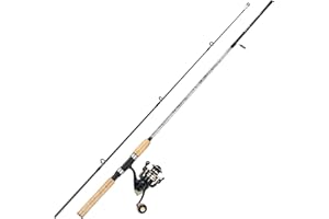 Sougayilang Reel and Fishing Rod Combo, Fiberglass Fishing Pole with Durable P-Cork Rod Handle, Lightweight Graphite Frame