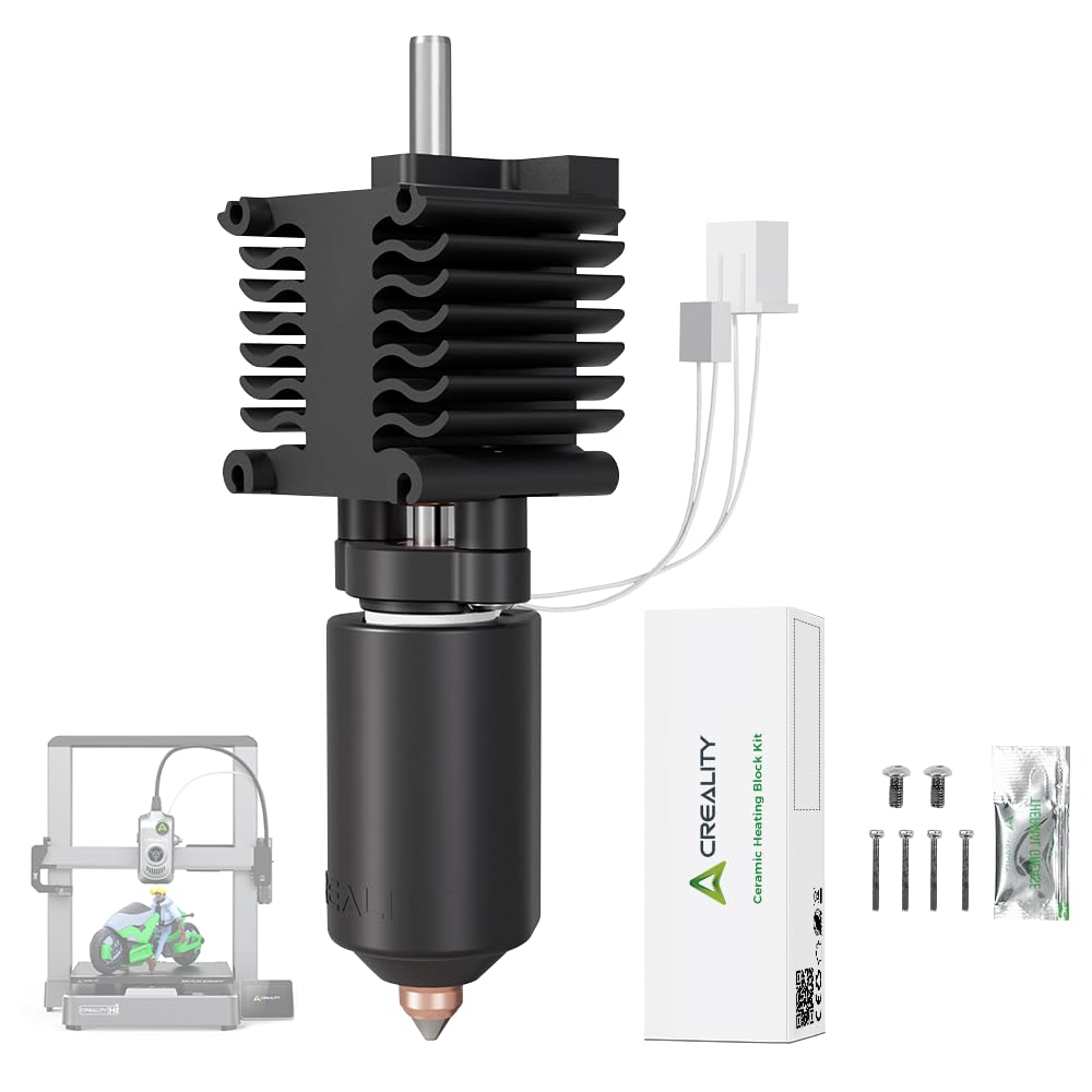 Photo 1 of Creality Hi Hotend Kit,Ceramic Heating Block Kit,Unicorn Quick Swap Nozzle Kit,High Flow Hot end Kit,300°C High Temperature Resistant, All-Metal Integrated Design Kit for Creality Hi 3D Printer