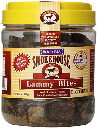 Smokehouse 100-Percent Natural Lammy Bites Dog Treats, 8-Ounce by SMOKEHOUSE TREATS