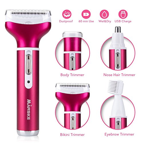 Women's Electric Shaver Ladies Razor 4 in 1 Hair Removal Flawless Painless Men Women Razors - Thumbnail 2