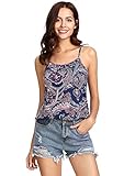 Floerns Women's Summer Boho Floral Printed Spaghetti Strap Tank Top