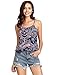 Floerns Women's Summer Boho Floral Printed Spaghetti Strap Tank Top