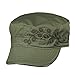 Dorfman Pacific Women's Cotton Vine Embroidery Military Cadet Hat