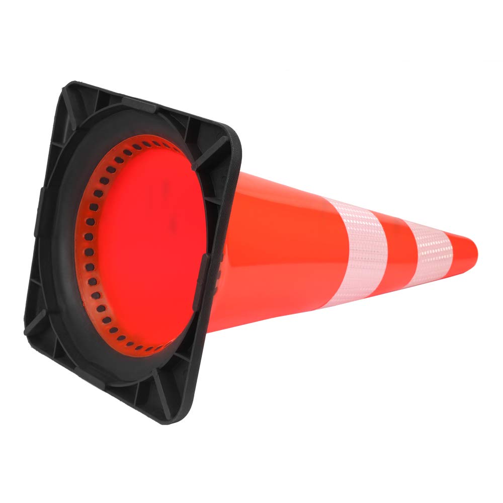 thumbnail image 2 of Traffic Cones 28 Inch Orange 8 Pack Heavy Duty Safety Cones With Reflective Collars Fit Parking Lot,Driveway Road Traffic Control Construction Cones 2 of 12