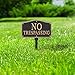 Whitehall Products No Trespassing Wall/Lawn Statement Plaque, Black/Gold